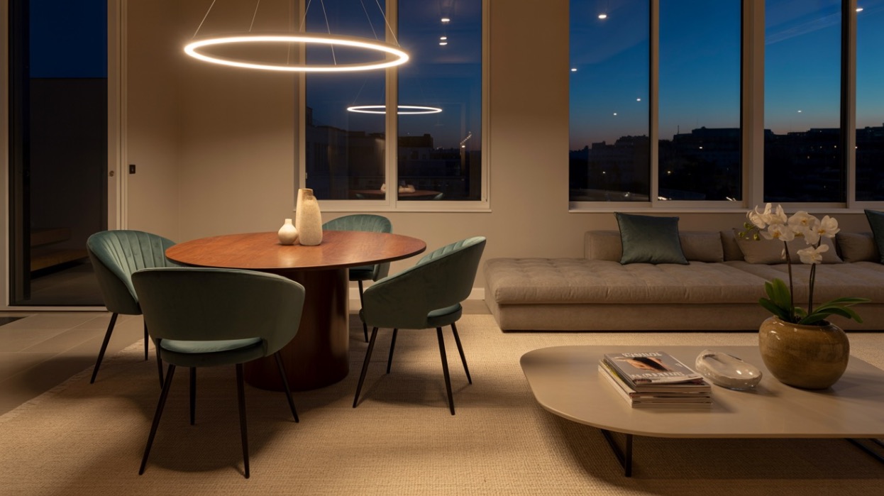 Cum poți integra armonios zona de dining în living_ (imagine cu un living integrat cu zona de dining)